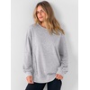 image:imageANRABESS Women Oversized Long Sleeve Crewneck SweatshirtsLight Grey