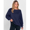 image:imageANRABESS Women Oversized Long Sleeve Crewneck SweatshirtsNavy Blue