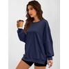 image:imageANRABESS Women Oversized Long Sleeve Crewneck SweatshirtsNavy Blue