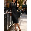 image:imageANRABESS Women Wrinkle Free Long Sleeve Fall Midi Dress with PocketsBlack