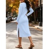 image:imageANRABESS Women Wrinkle Free Long Sleeve Fall Midi Dress with PocketsLight Blue