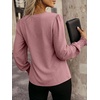 image:imageANRABESS Womens Business Casual Top Dressy Blouses Puff Long Sleeve ShirtsDusty Rose