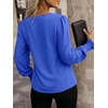 image:imageANRABESS Womens Business Casual Top Dressy Blouses Puff Long Sleeve ShirtsRoyal Blue