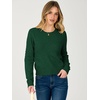 image:imageANRABESS Womens Fall Cropped Lightweight SweatersForest Green