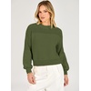 image:imageANRABESS Womens Fall Cropped Long Sleeve SweatersArmy Green