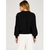 image:imageANRABESS Womens Fall Cropped Long Sleeve SweatersBlack