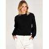 image:imageANRABESS Womens Fall Cropped Long Sleeve SweatersBlack