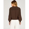 image:imageANRABESS Womens Fall Cropped Long Sleeve SweatersCoffe