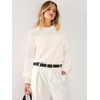 image:imageANRABESS Womens Fall Cropped Long Sleeve SweatersWhite
