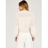 image:imageANRABESS Womens Fall Cropped Long Sleeve SweatersWhite