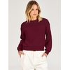 image:imageANRABESS Womens Fall Cropped Long Sleeve SweatersWine Red