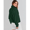 image:imageANRABESS Womens Fuzzy Fleece Button Down Cropped Sherpa CoatArmy Green