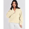 image:imageANRABESS Womens Fuzzy Fleece Button Down Cropped Sherpa CoatYellow
