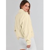 image:imageANRABESS Womens Fuzzy Fleece Button Down Cropped Sherpa CoatYellow