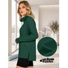 image:imageANRABESS Womens Half Zip Sweatshirts Loose Fleece PulloverDeep Green