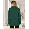 image:imageANRABESS Womens Half Zip Sweatshirts Loose Fleece PulloverDeep Green