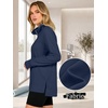 image:imageANRABESS Womens Half Zip Sweatshirts Loose Fleece PulloverNavy Blue