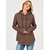 image:imageANRABESS Womens Hoodies Long Sleeve Loose Fit Tunic TopsBrown