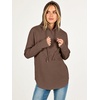 image:imageANRABESS Womens Hoodies Long Sleeve Loose Fit Tunic TopsBrown