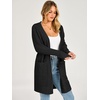 image:imageANRABESS Womens Lightweight Long Cardigan Sweaters 2026 Fall OutfitsBlack
