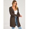 image:imageANRABESS Womens Lightweight Long Cardigan Sweaters 2026 Fall OutfitsBrown