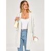 image:imageANRABESS Womens Lightweight Long Cardigan Sweaters 2026 Fall OutfitsCream White