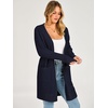 image:imageANRABESS Womens Lightweight Long Cardigan Sweaters 2026 Fall OutfitsNavy Blue