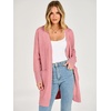 image:imageANRABESS Womens Lightweight Long Cardigan Sweaters 2026 Fall OutfitsPink