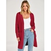image:imageANRABESS Womens Lightweight Long Cardigan Sweaters 2026 Fall OutfitsRed