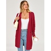 image:imageANRABESS Womens Lightweight Long Cardigan Sweaters 2026 Fall OutfitsRed