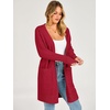 image:imageANRABESS Womens Lightweight Long Cardigan Sweaters 2026 Fall OutfitsRed