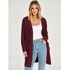image:imageANRABESS Womens Lightweight Long Cardigan Sweaters 2026 Fall OutfitsWine Red