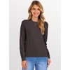 image:imageANRABESS Womens Long Sleeve Crew Neck Fall Lightweight Sweaters TopDeep Taupe