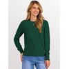 image:imageANRABESS Womens Long Sleeve Crew Neck Fall Lightweight Sweaters TopGreen