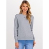 image:imageANRABESS Womens Long Sleeve Crew Neck Fall Lightweight Sweaters TopGrey