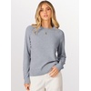 image:imageANRABESS Womens Long Sleeve Crew Neck Fall Lightweight Sweaters TopGrey