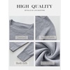 image:imageANRABESS Womens Long Sleeve Crew Neck Fall Lightweight Sweaters TopGrey