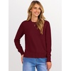 image:imageANRABESS Womens Long Sleeve Crew Neck Fall Lightweight Sweaters TopRed