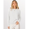image:imageANRABESS Womens Long Sleeve Crew Neck Fall Lightweight Sweaters TopWhite