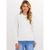 image:imageANRABESS Womens Long Sleeve Crew Neck Fall Lightweight Sweaters TopWhite