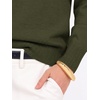 image:imageANRABESS Womens Long Sleeve Lightweight Wool Blend V Neck SweatersArmy Green