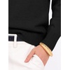 image:imageANRABESS Womens Long Sleeve Lightweight Wool Blend V Neck SweatersBlack