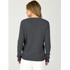 image:imageANRABESS Womens Long Sleeve Lightweight Wool Blend V Neck SweatersBlack Grey