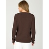 image:imageANRABESS Womens Long Sleeve Lightweight Wool Blend V Neck SweatersChocolate Brown