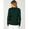 image:imageANRABESS Womens Long Sleeve Lightweight Wool Blend V Neck SweatersDark Green
