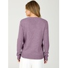 image:imageANRABESS Womens Long Sleeve Lightweight Wool Blend V Neck SweatersPurple