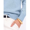 image:imageANRABESS Womens Long Sleeve Lightweight Wool Blend V Neck SweatersSky Blue