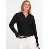 image:imageANRABESS Womens Long Sleeve Quarter Zip Cropped SweaterBlack