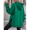 image:imageANRABESS Womens Oversized Hoodies Slit Side SweatshirtsGreen