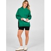 image:imageANRABESS Womens Oversized Hoodies Slit Side SweatshirtsGreen